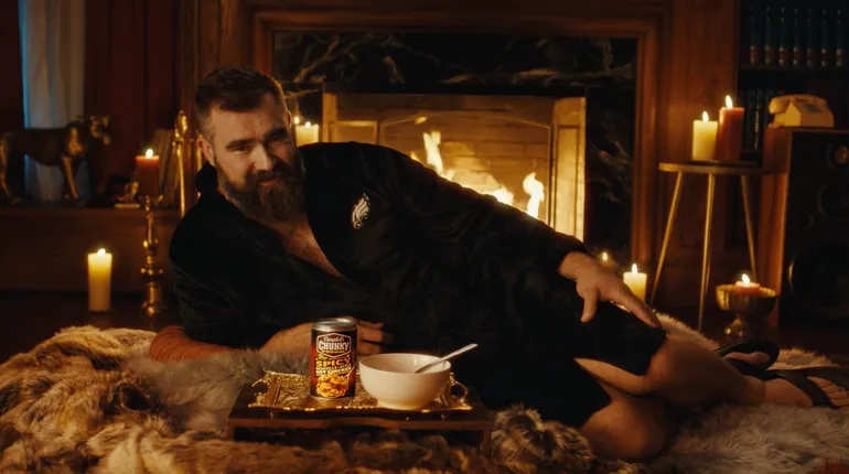 Campaign Trailer: Campbell's Chunky celebrates muscular hunks like Jason Kelce